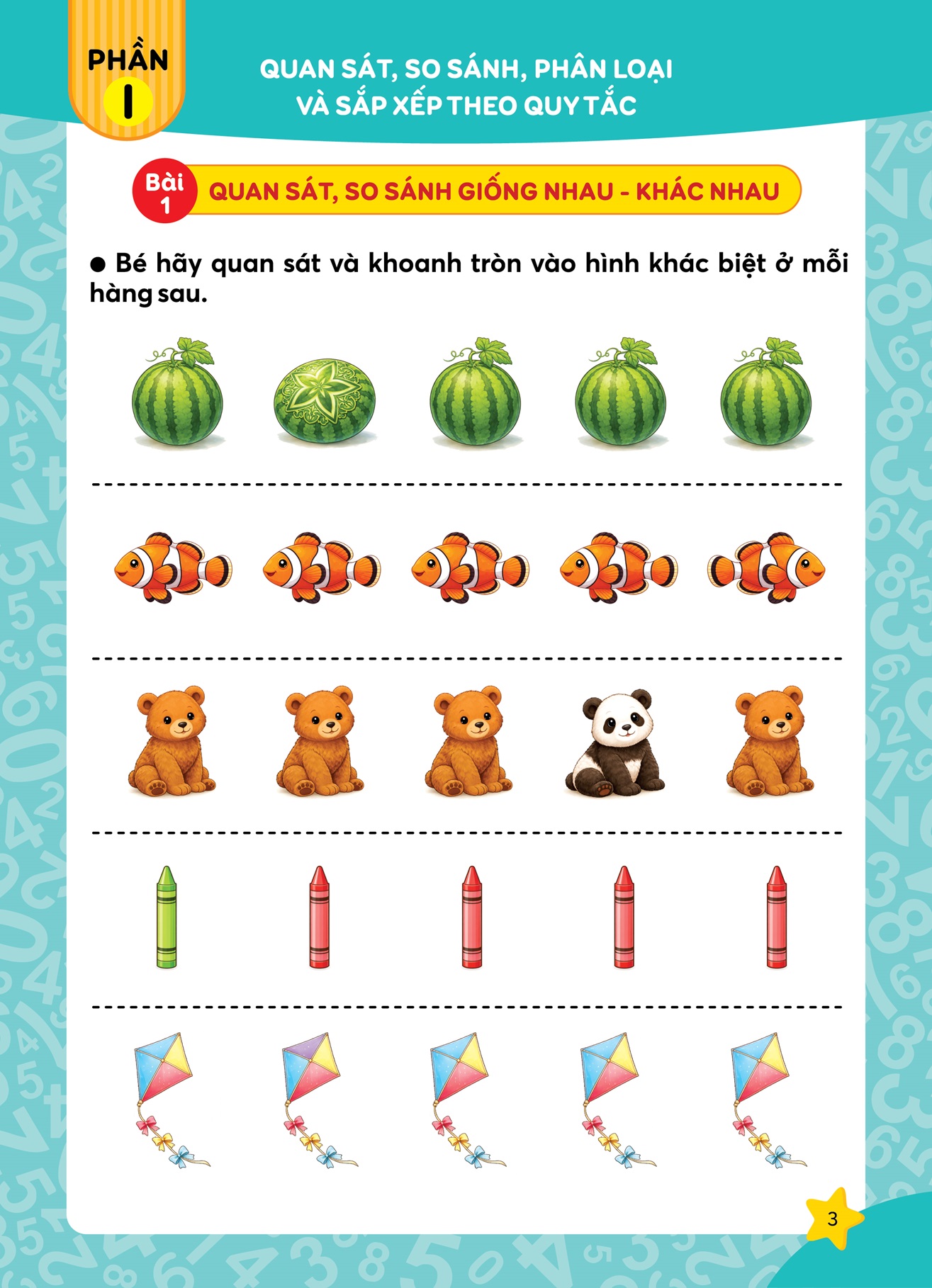Dành Cho Trẻ Từ 3-4 Tuổi - Toán Tư Duy - Phiên Bản Mới - Ảnh 5
