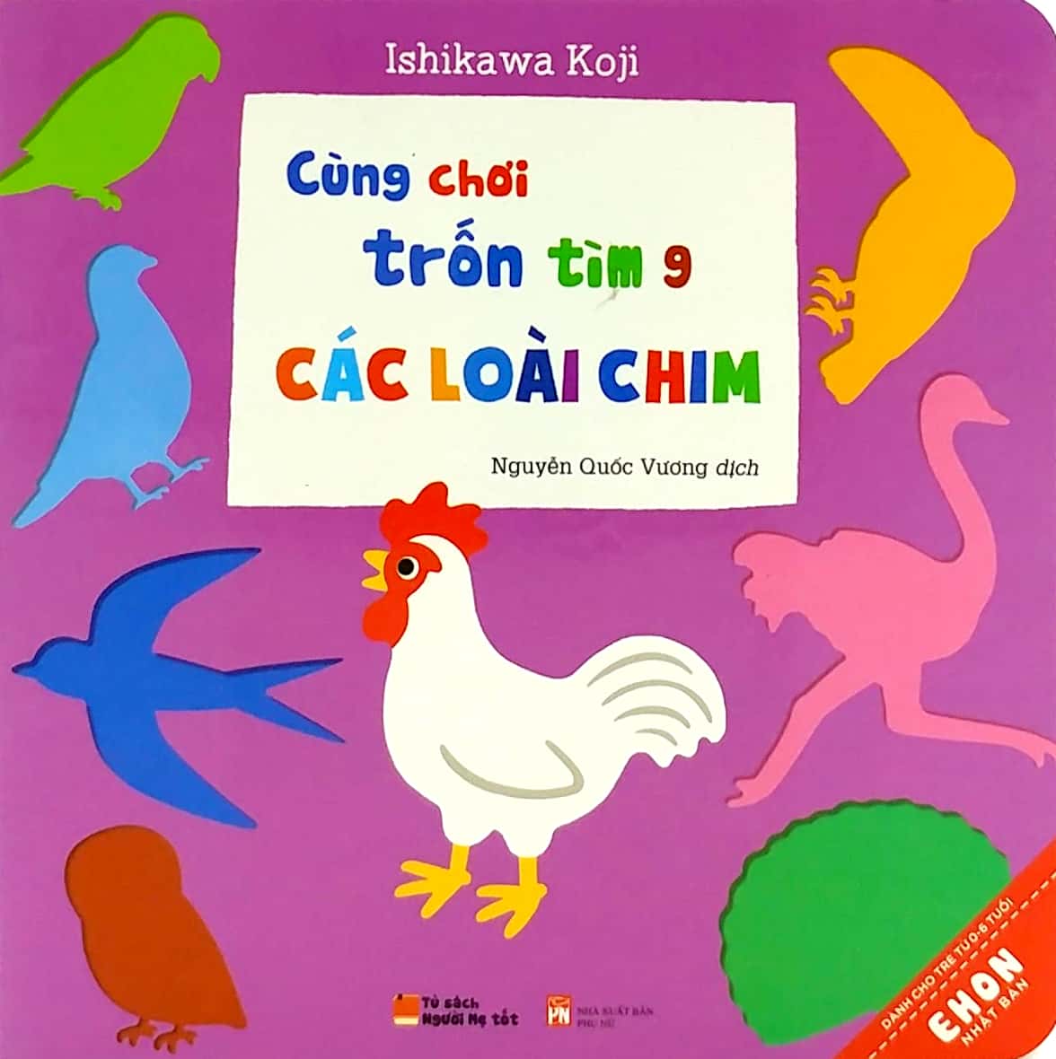 Ehon Nhật Bản - Cùng Chơi Trốn Tìm 9 - Các Loài Chim (Từ 0 - 6 Tuổi)