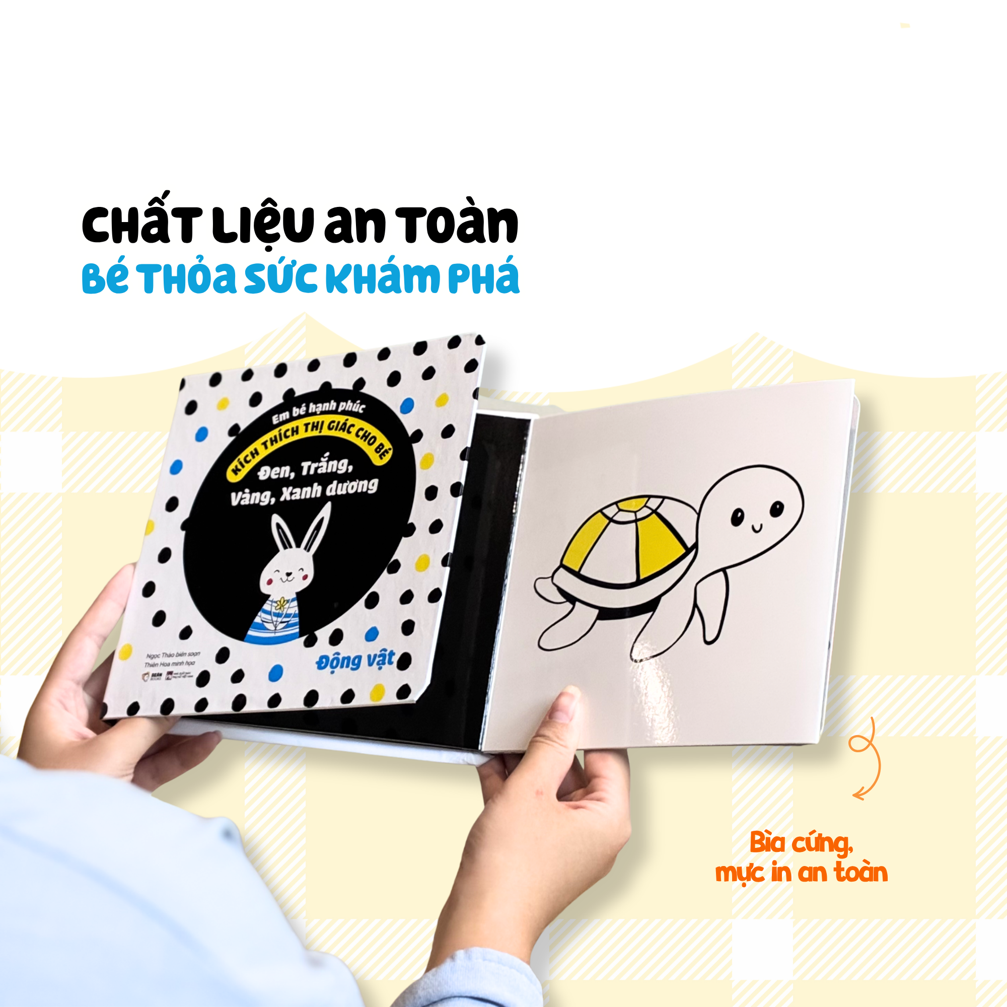 Em Bé Hạnh Phúc - Kích Thích Thị Giác Cho Bé - Đen Và Trắng - Hình Khối - Bìa Cứng - Ảnh 7