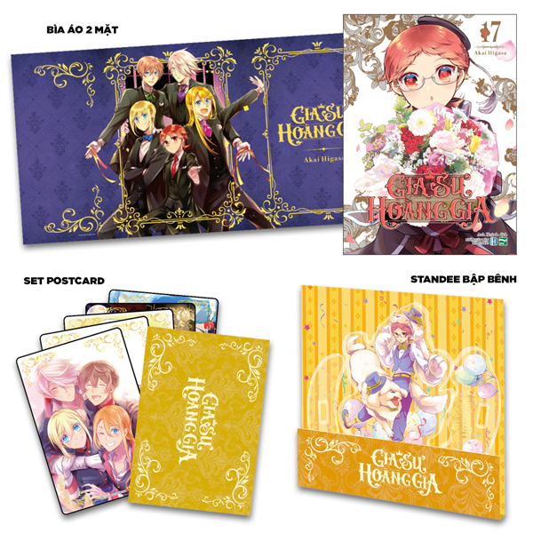 gia sư hoàng gia - tập 17 - bản sưu tầm - tặng kèm bìa áo 2 mặt + set postcard + standee bập bênh