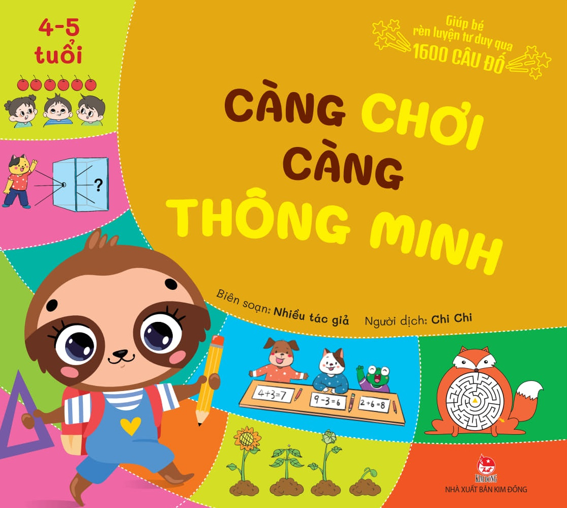 Giúp Bé Rèn Luyện Tư Duy Qua 1600 Câu Đố - Càng Chơi Càng Thông Minh - 4-5 Tuổi - Ảnh 2