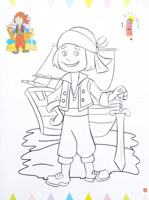 itℹs my first pirates colouring book - Ảnh 4