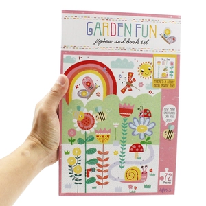 jigsaw & book set - garden fun - Ảnh 6