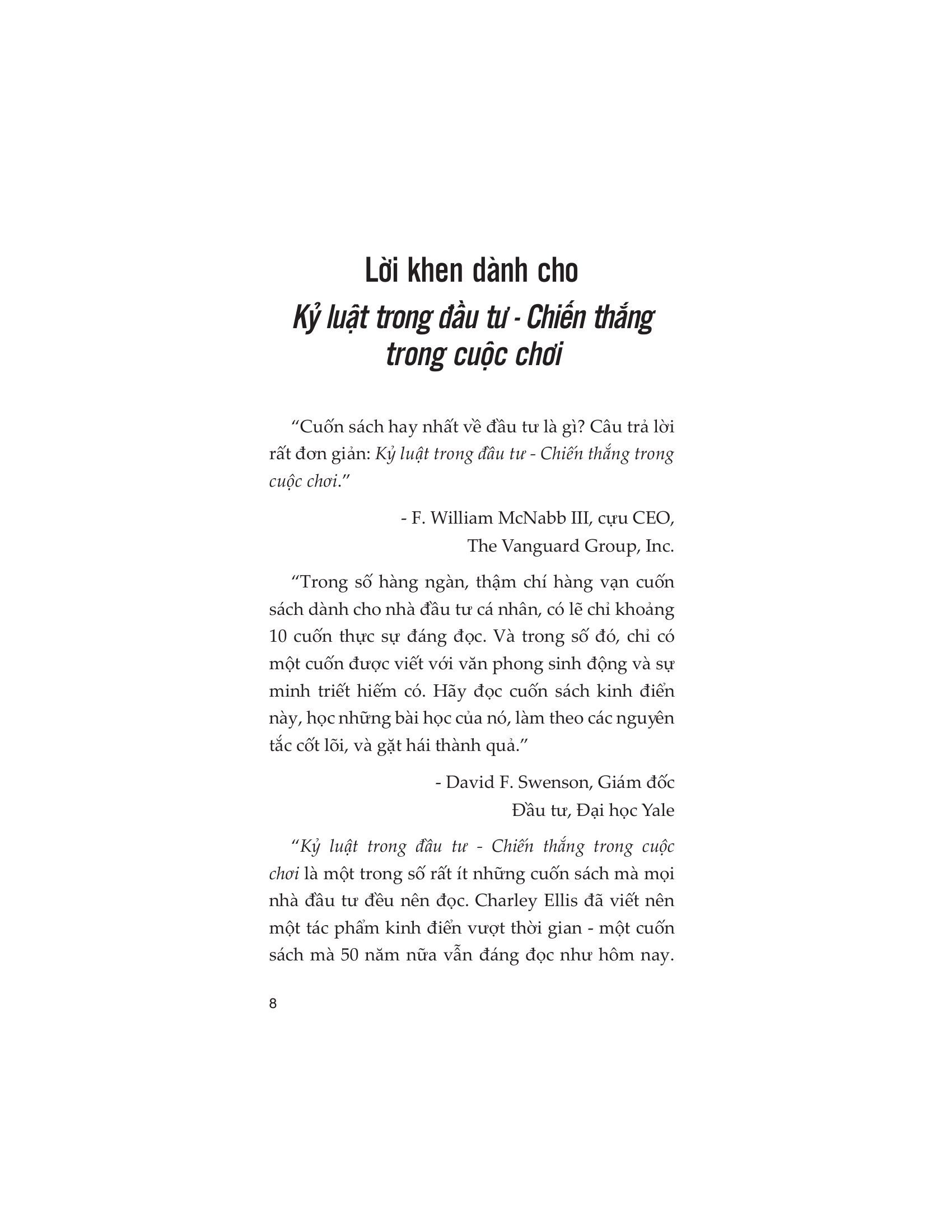 Kỷ Luật Trong Đầu Tư - Chiến Thắng Trong Cuộc Chơi - Ảnh 8