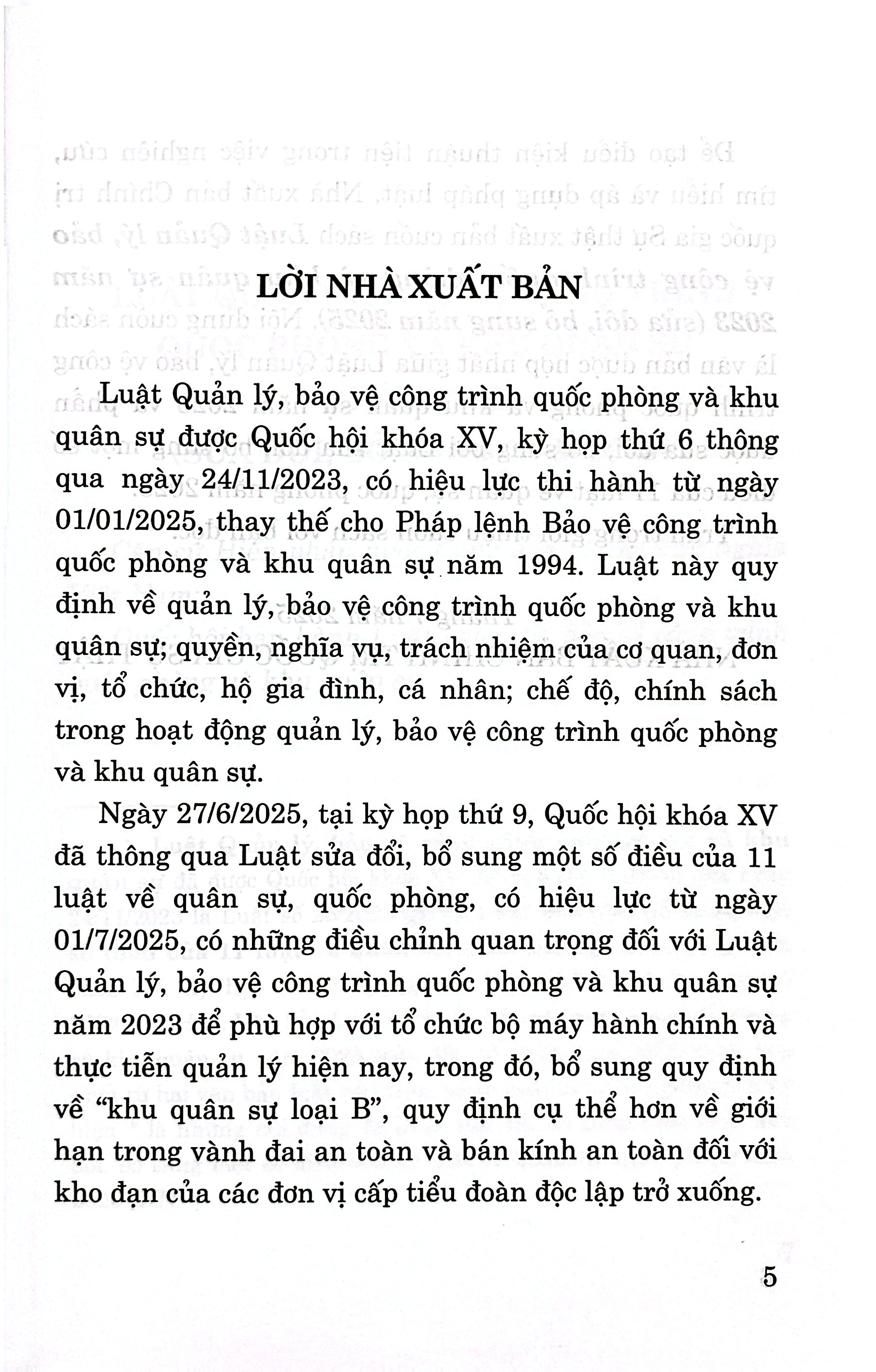 Luật Quản Lý, Bảo Vệ Công Trình Quốc Phòng Và Khu Quân Sự Năm 2023 (Sửa Đổi, Bổ Sung Năm 2025) - Ảnh 4