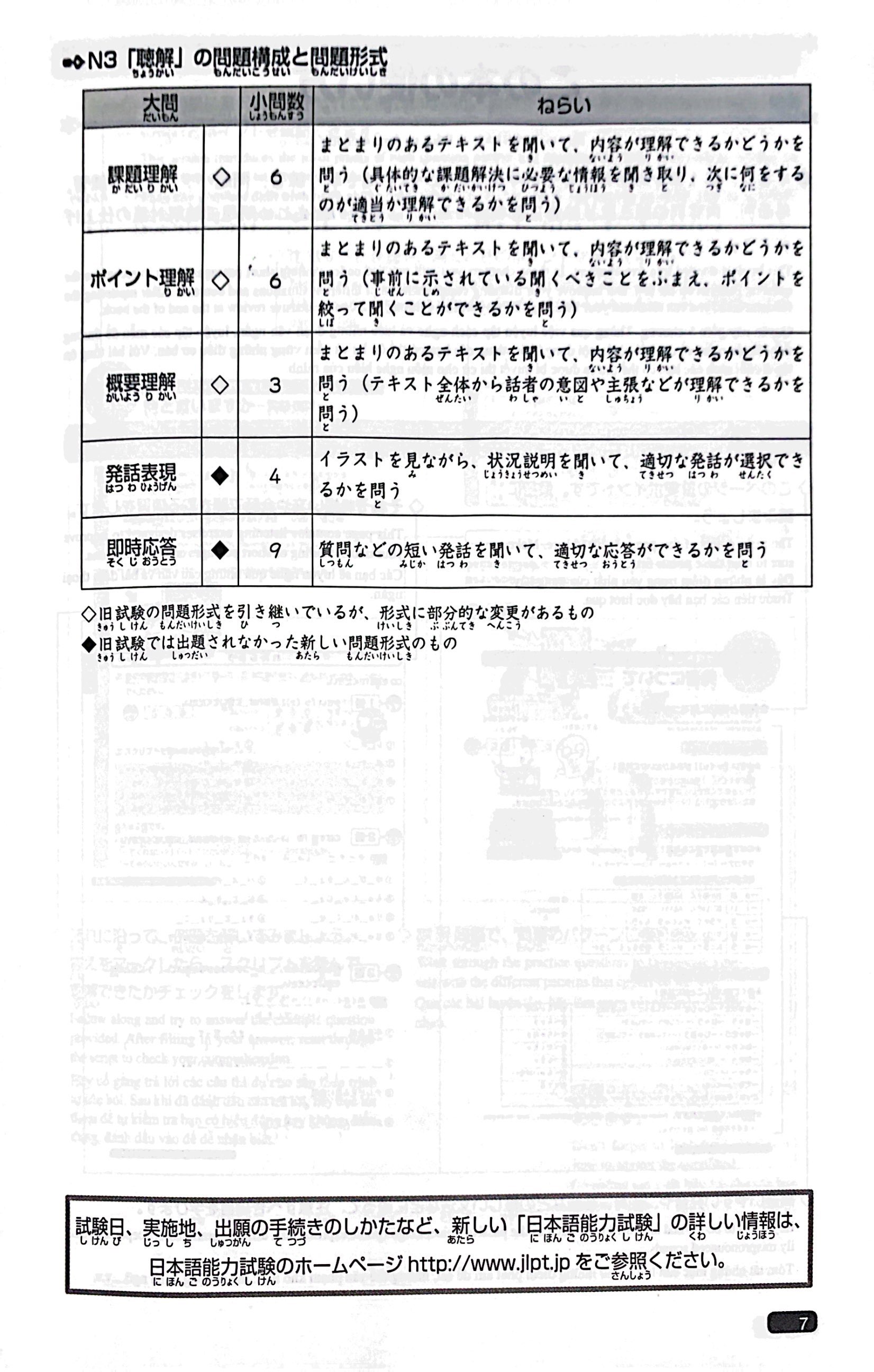 luyện thi năng lực nhật ngữ n3 - nghe hiểu (tái bản 2019) - Ảnh 11