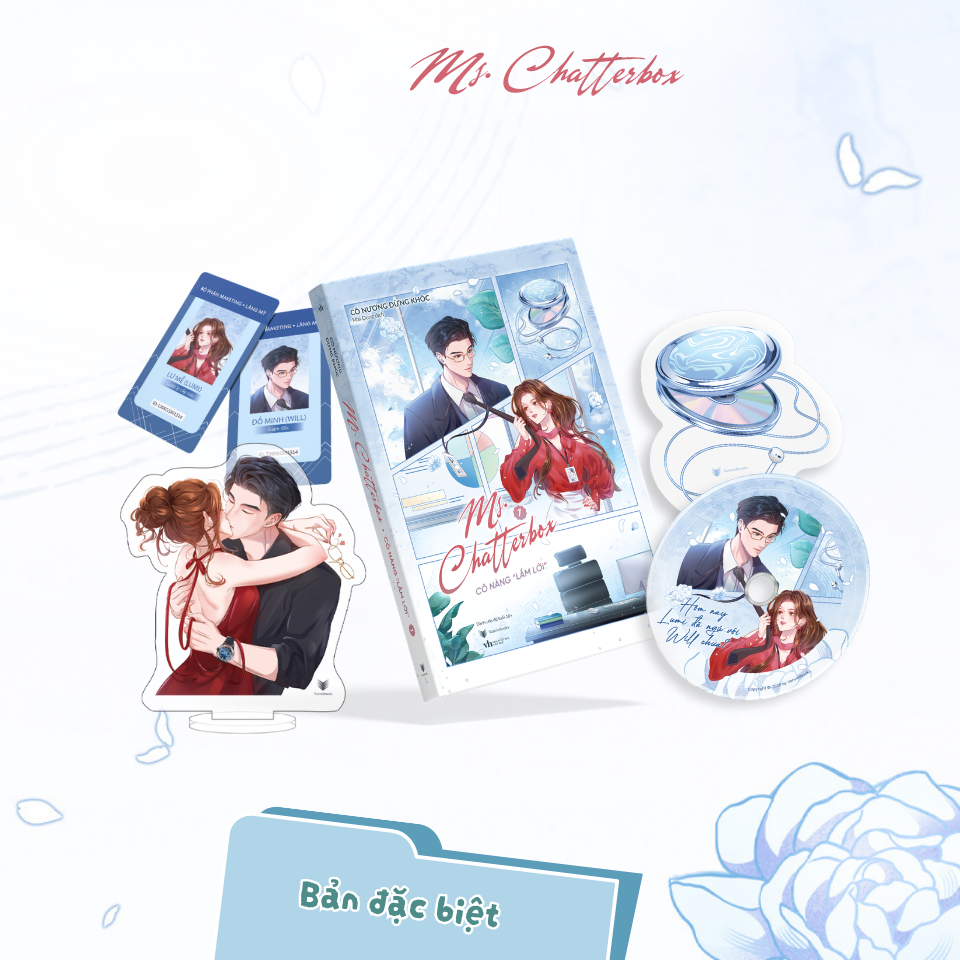 Ms. Chatterbox - Cô Nàng “Lắm Lời” - Tập 1 - Bản Đặc Biệt - Tặng Kèm 1 Bookmark Hình Máy Nghe CD + 1 Card CD Có Chữ Ký Tác Giả + 1 Standee "Yêu Em" + 2 Thẻ Nhân Viên - Ảnh 2
