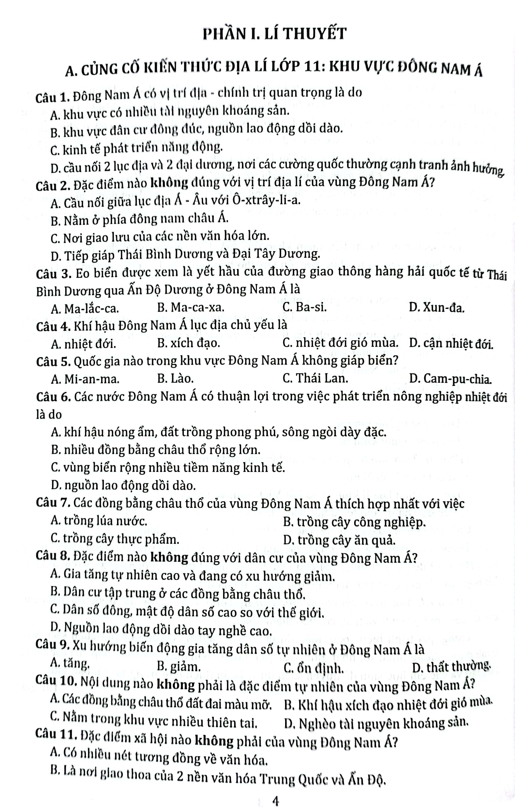 phát triển năng lực thi trắc nghiệm môn địa lí (dành cho kỳ thi thpt và đgnl) - Ảnh 4