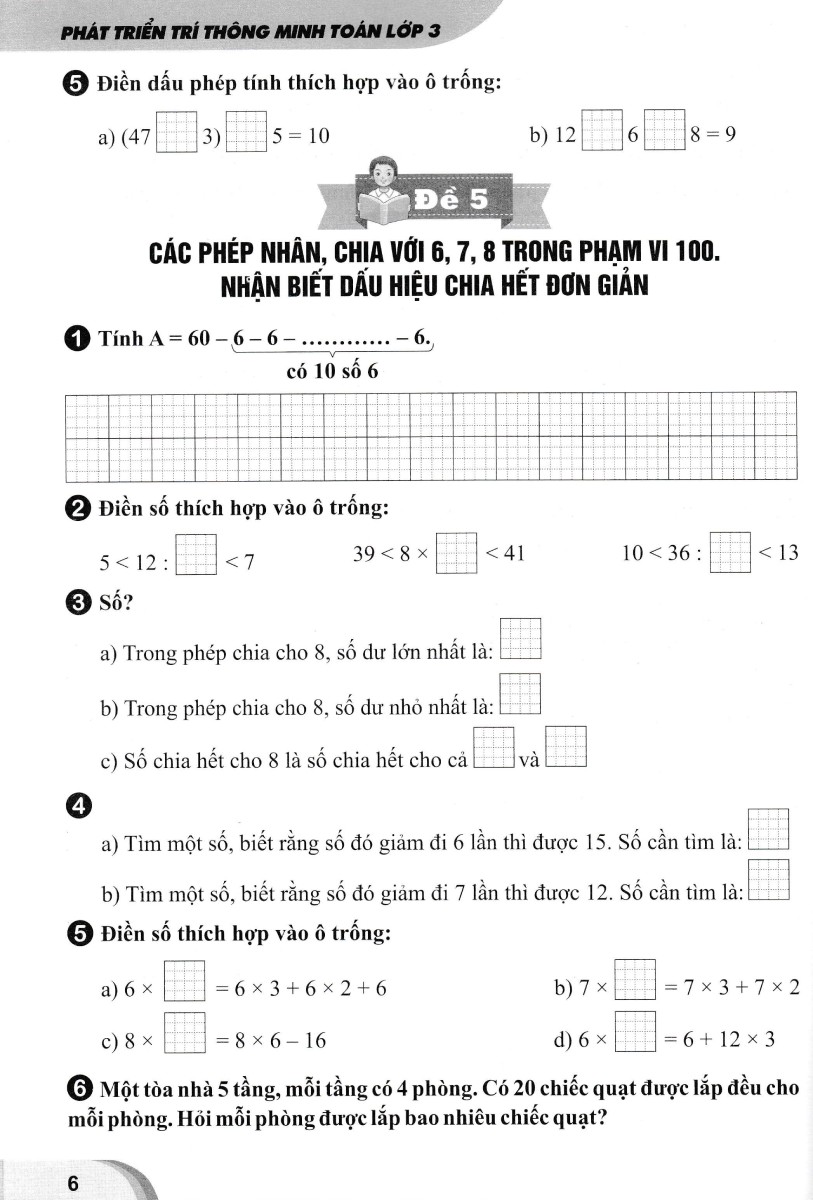 phát triển trí thông minh toán lớp 3 - Ảnh 9