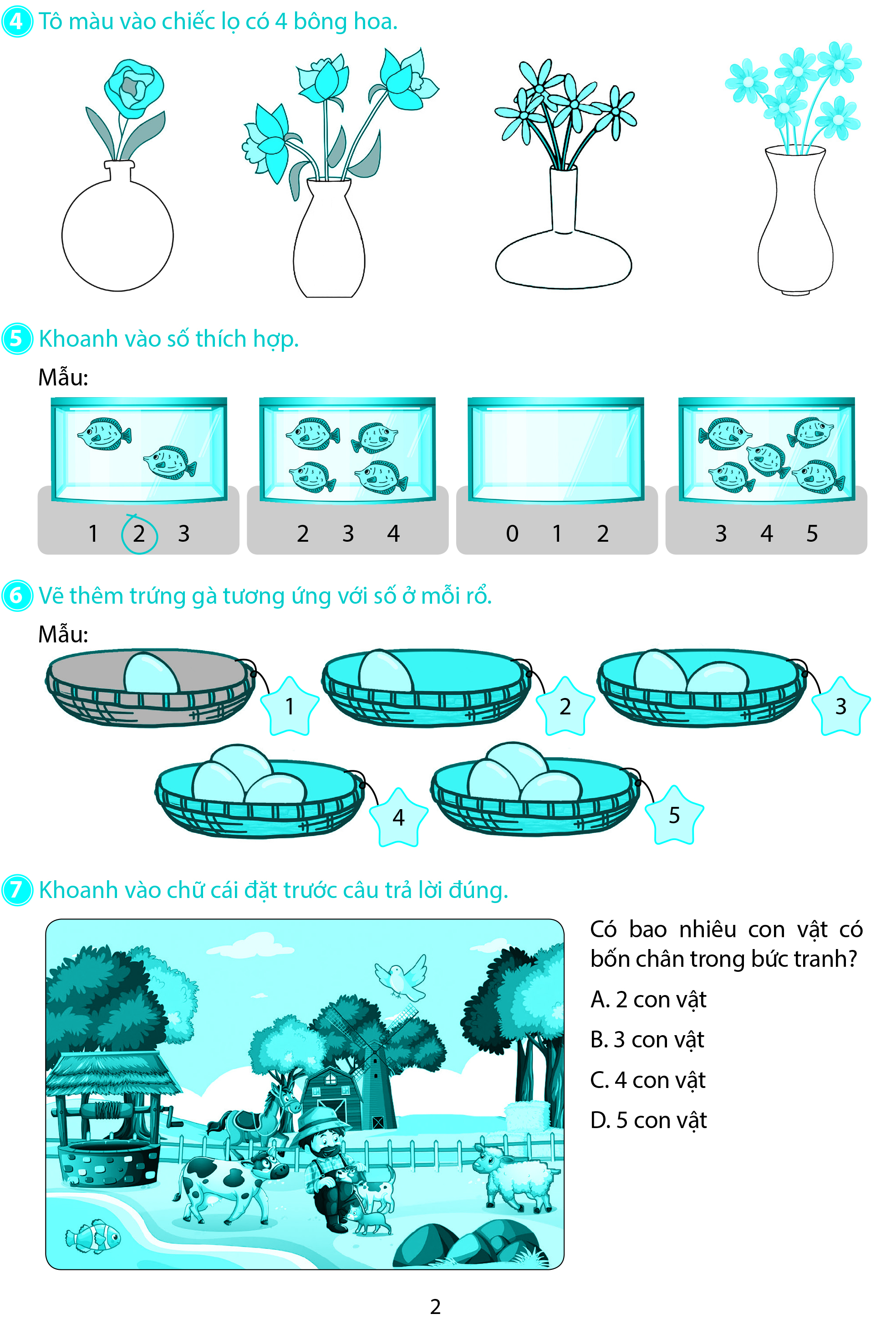 Phiếu Ôn Tập Cuối Tuần Môn Toán - Lớp 1 (Theo Sách Giáo Khoa Kết Nối Tri Thức Với Cuộc Sống) - Ảnh 4
