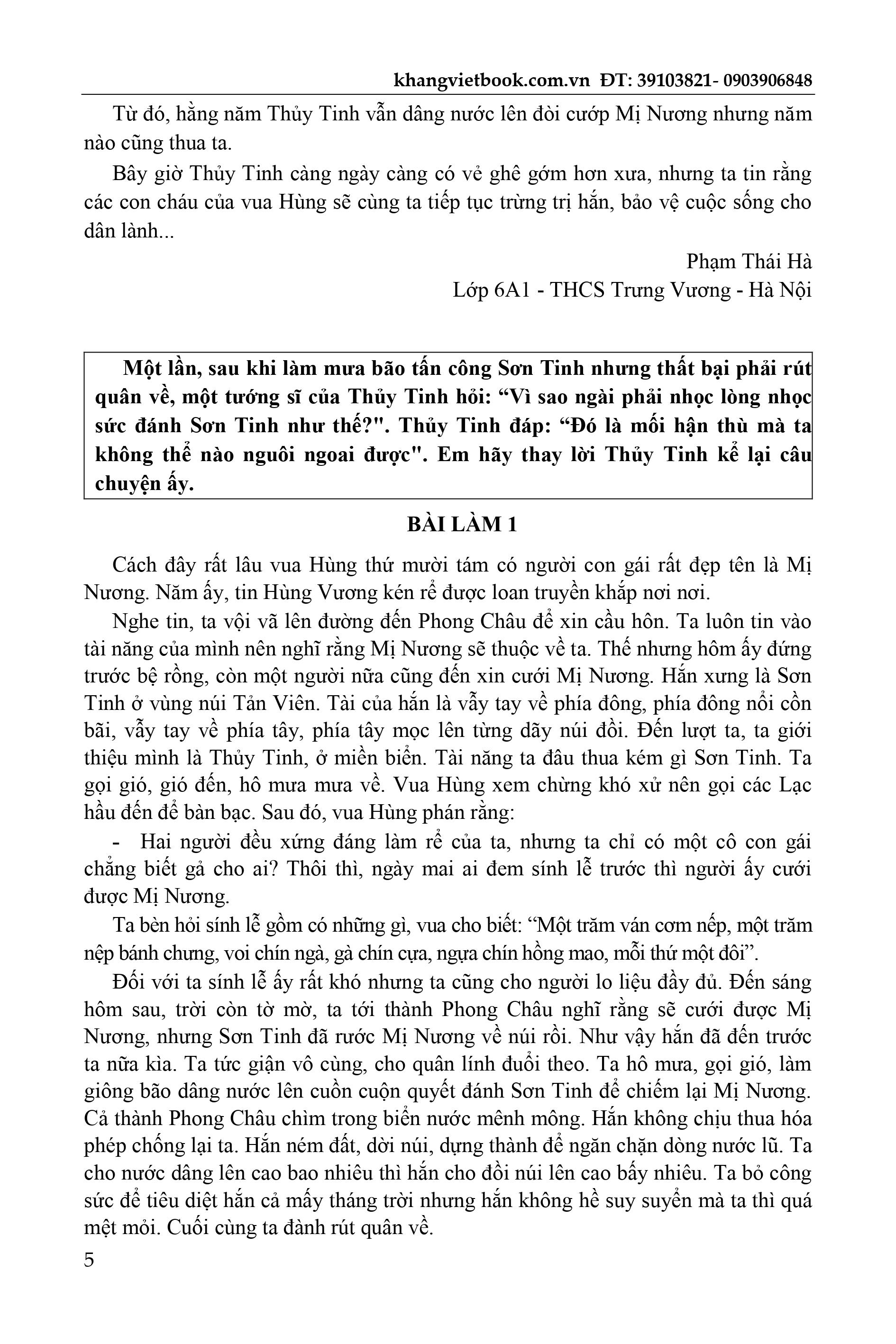 rèn luyện tư duy sáng tạo làm bài văn hay 6 (theo chương trình sách giáo khoa mới) - Ảnh 8