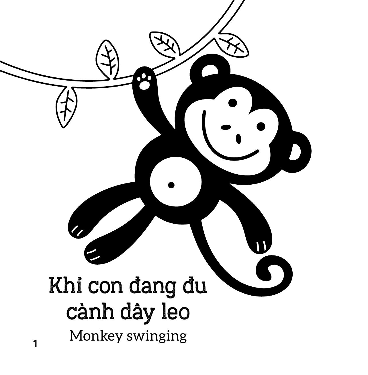 Sách Kích Thích Thị Giác - Em Bé Thấy Gì? - Động Vật - Ảnh 3