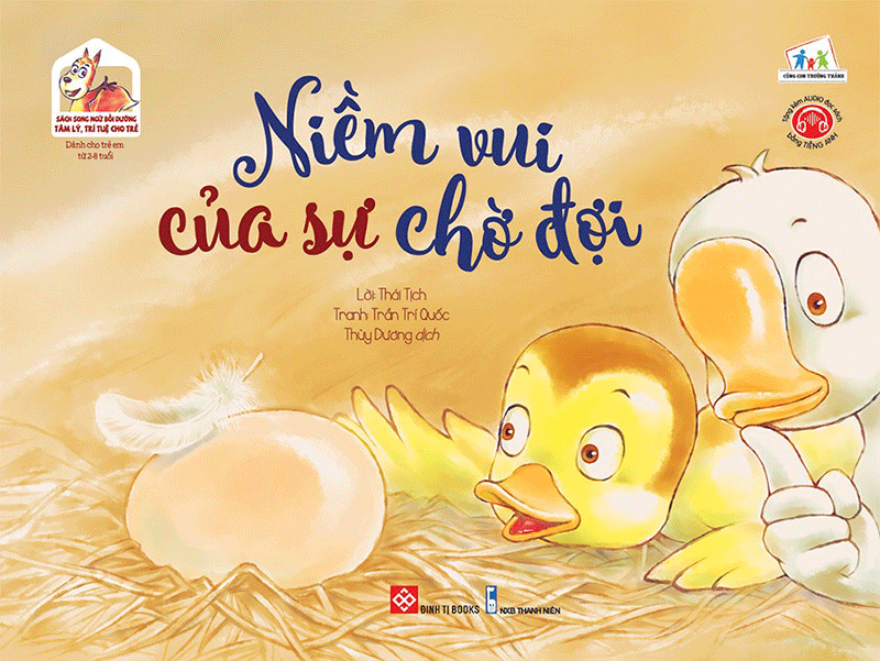 sách song ngữ bồi dưỡng tâm lý, trí tuệ cho trẻ - niềm vui của sự chờ đợi - Ảnh 2