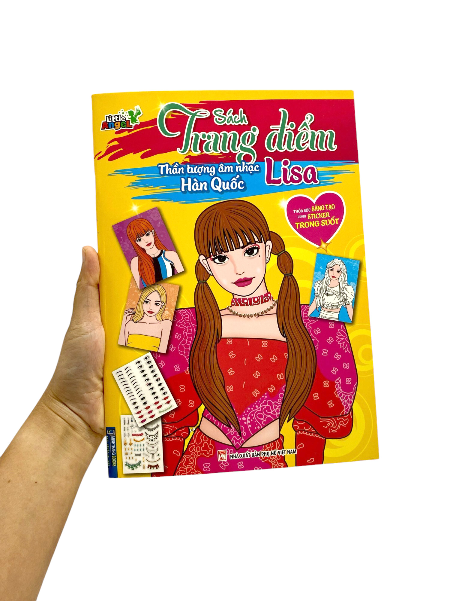 sách trang điểm thần tượng âm nhạc hàn quốc - lisa -thỏa sức sáng tạo cùng sticker trong suốt - Ảnh 15