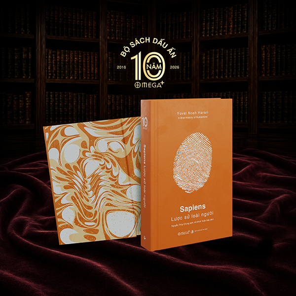 Sapiens - A Brief History Of Mankind - Lược Sử Loài Người - Ấn Phẩm Dấu Ấn 10 Năm Omega+ - Bìa Cứng