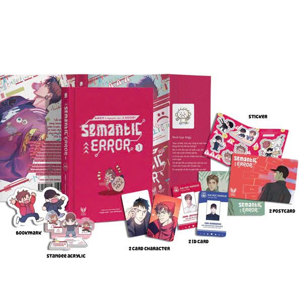 Semantic Error - Tập 1 - Bản Đặc Biệt - Bìa Cứng - Tặng Kèm 1 Bookmark Chibi Bế Hình Bồi Cứng + 1 Bảng Sticker + 2 Postcard Minh Hoạ Nhân Vật Bồi Cứng + 1 Standee Chibi Acrylic + 1 Set 2 ID Card PVC + 1 Set 2 Card Character PVC