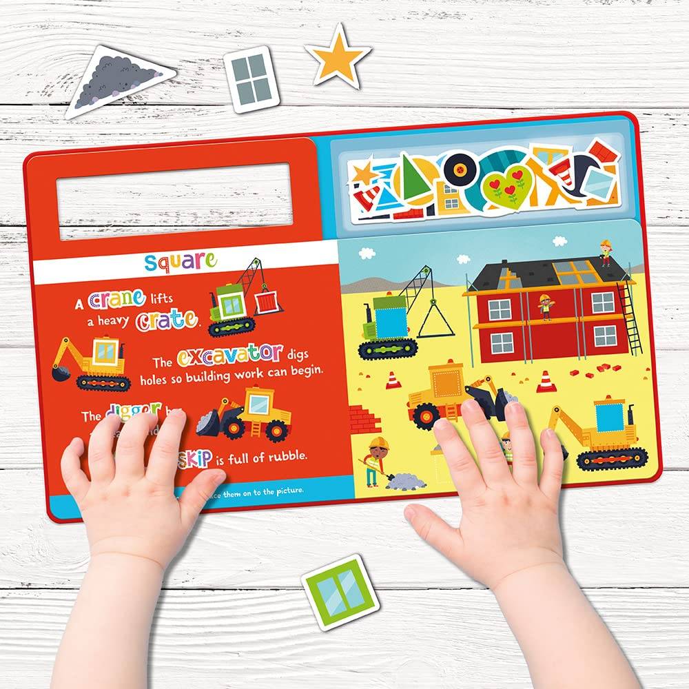 shapes on the construction site (play felt educational) - Ảnh 4