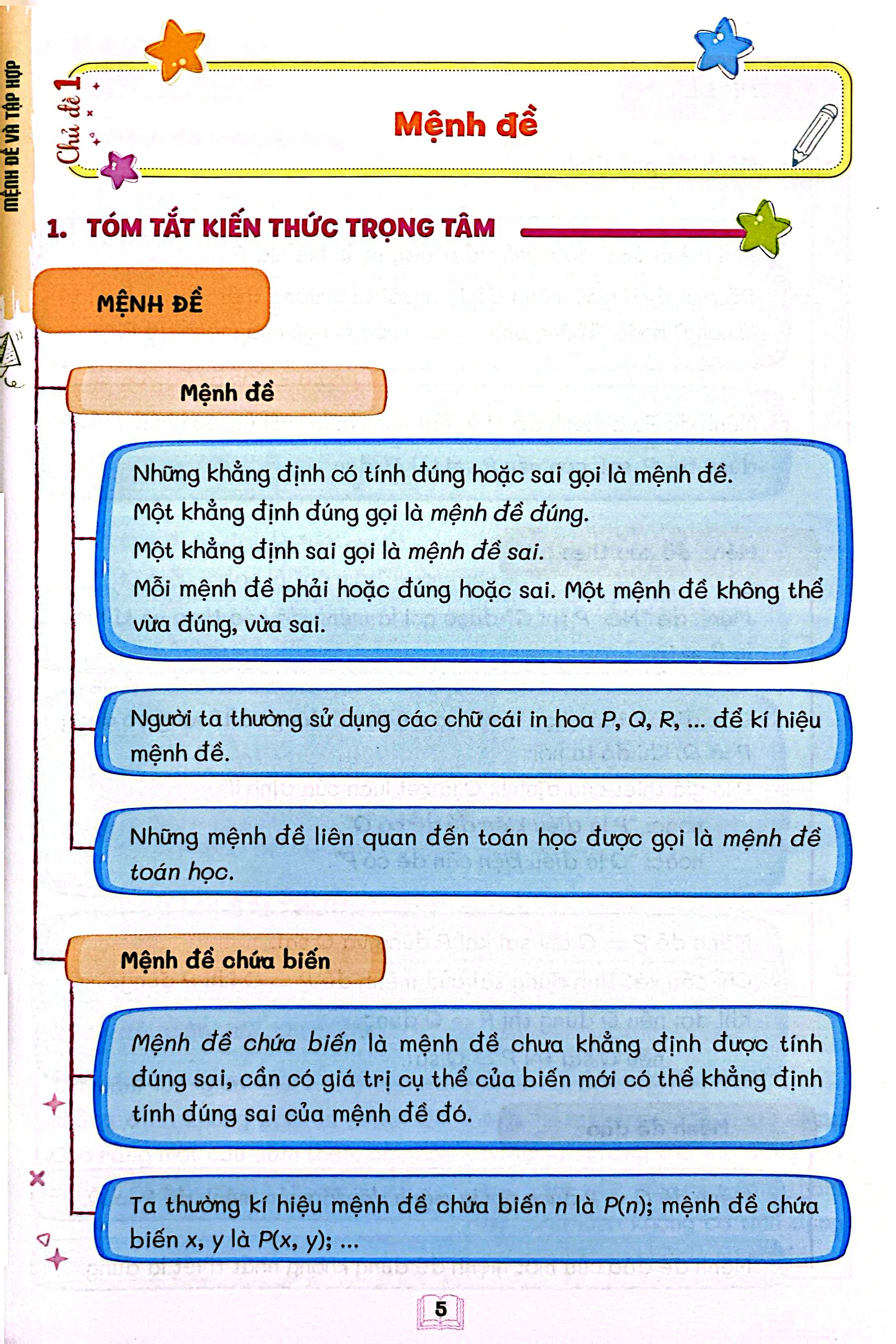 Sổ Tay Trọng Tâm Kiến Thức Toán 10 - Ảnh 5