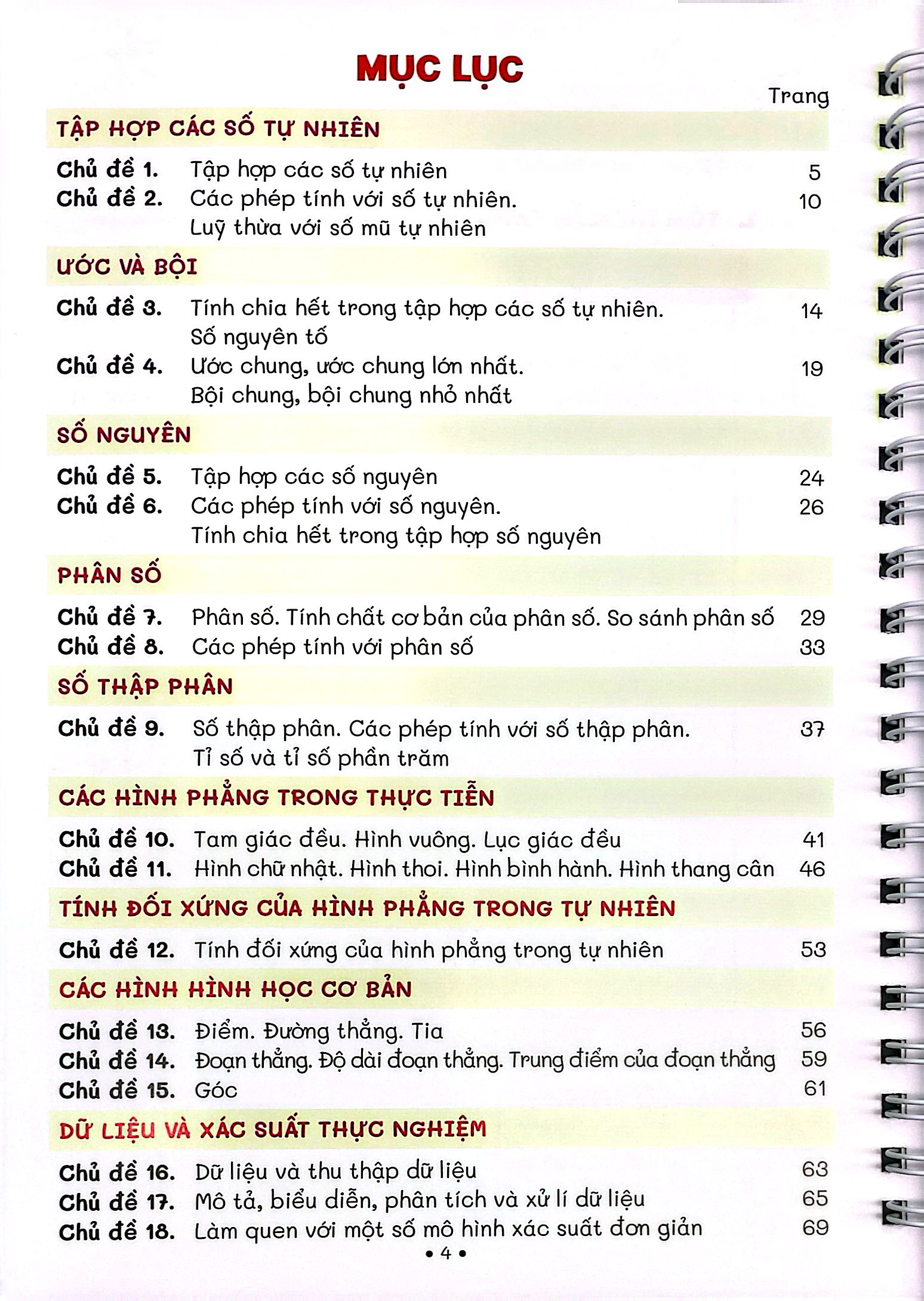 Sổ Tay Trọng Tâm Kiến Thức Toán 6 - Ảnh 4