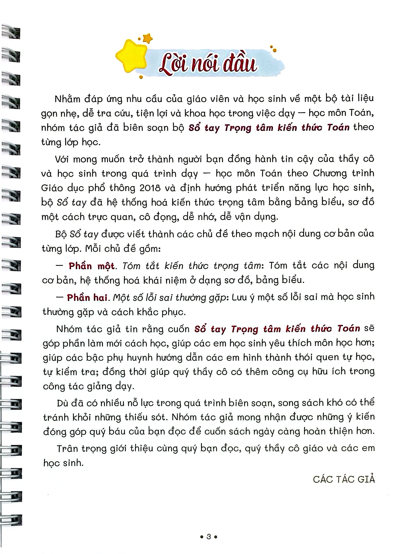 Sổ Tay Trọng Tâm Kiến Thức Toán 9 - Ảnh 3
