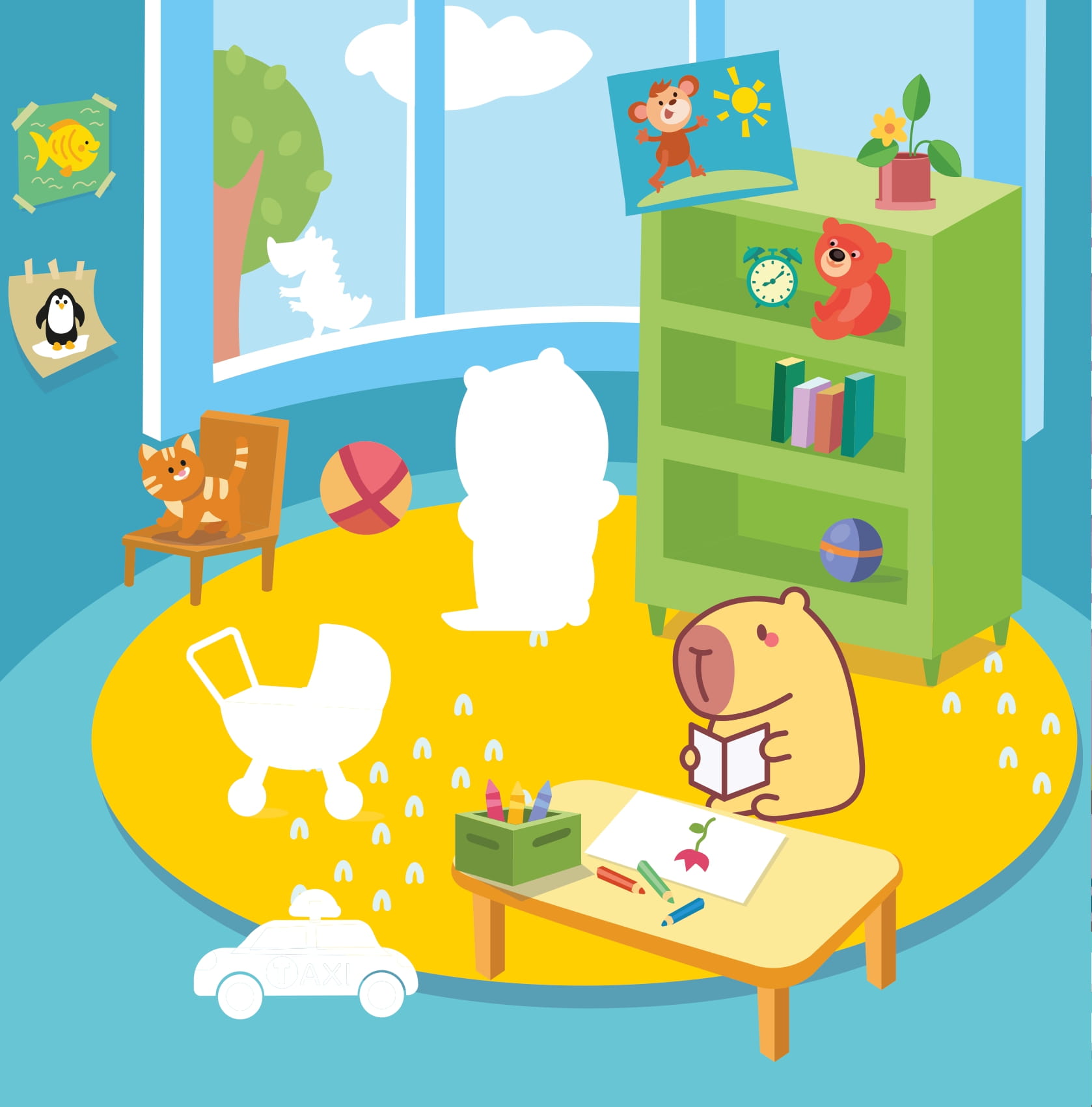 Sticker Capybara - Tìm Vật Ẩn Giấu - Khám Phá Thế GiớI - Ảnh 5
