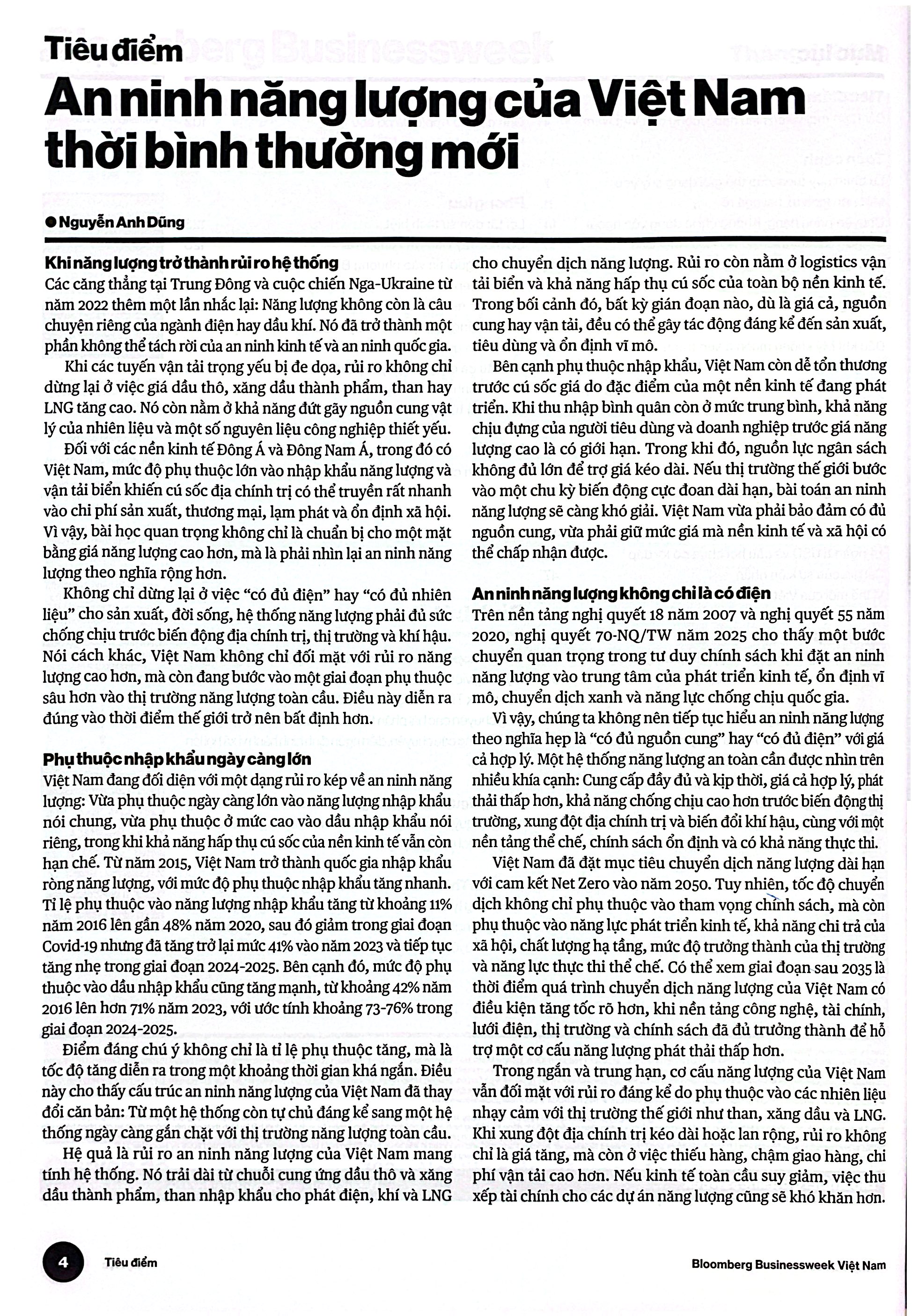 Tạp Chí Phát Triển Xanh Bloomberg Businessweek Việt Nam - Số Tháng 03-04-05/2026 - Ảnh 4