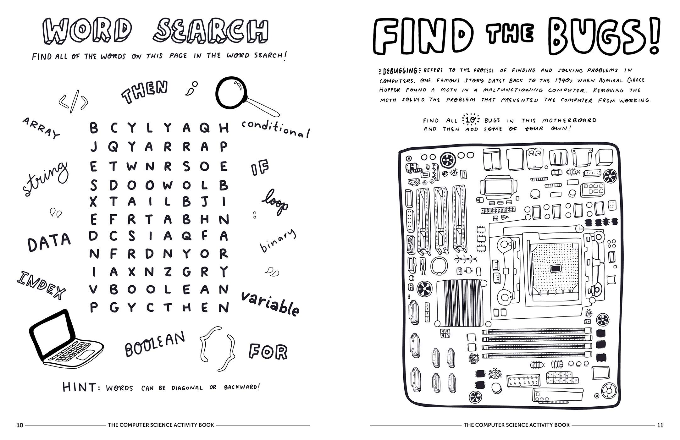 the computer science activity book: 24 pen-and-paper projects to explore the wonderful world of coding (no computer required!) - Ảnh 3