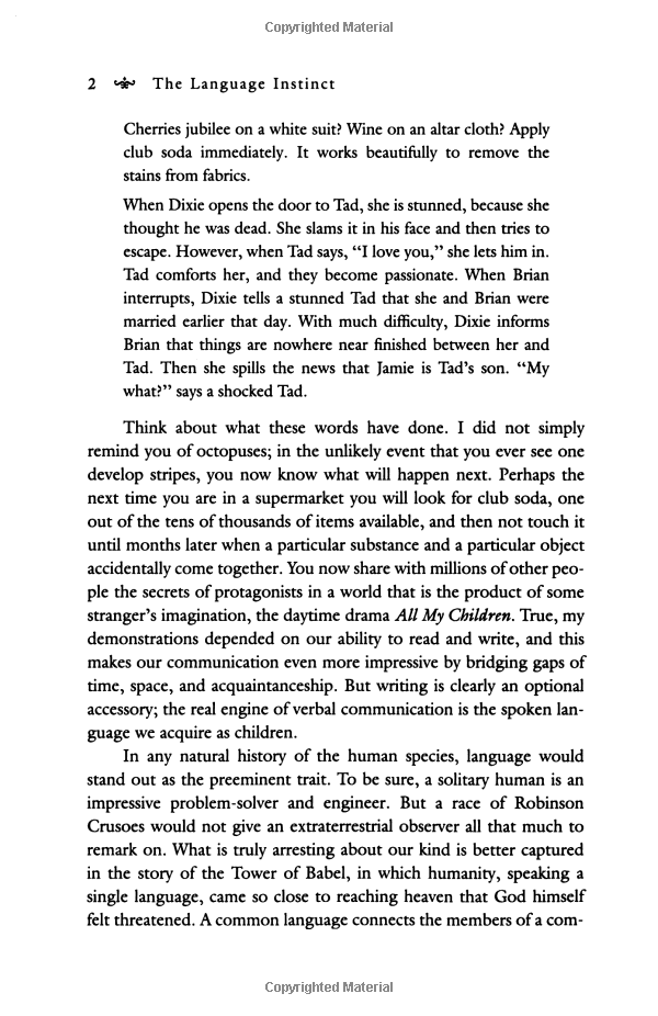 the language instinct: how the mind creates language (p.s.) - Ảnh 8