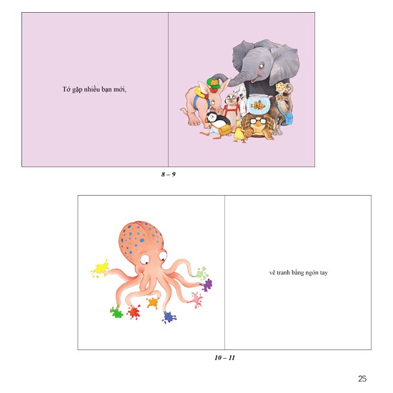 the sweet books - bộ sách ngọt ngào: my frist day at shool - ngày đầu đến trường của tớ (song ngữ) - Ảnh 4