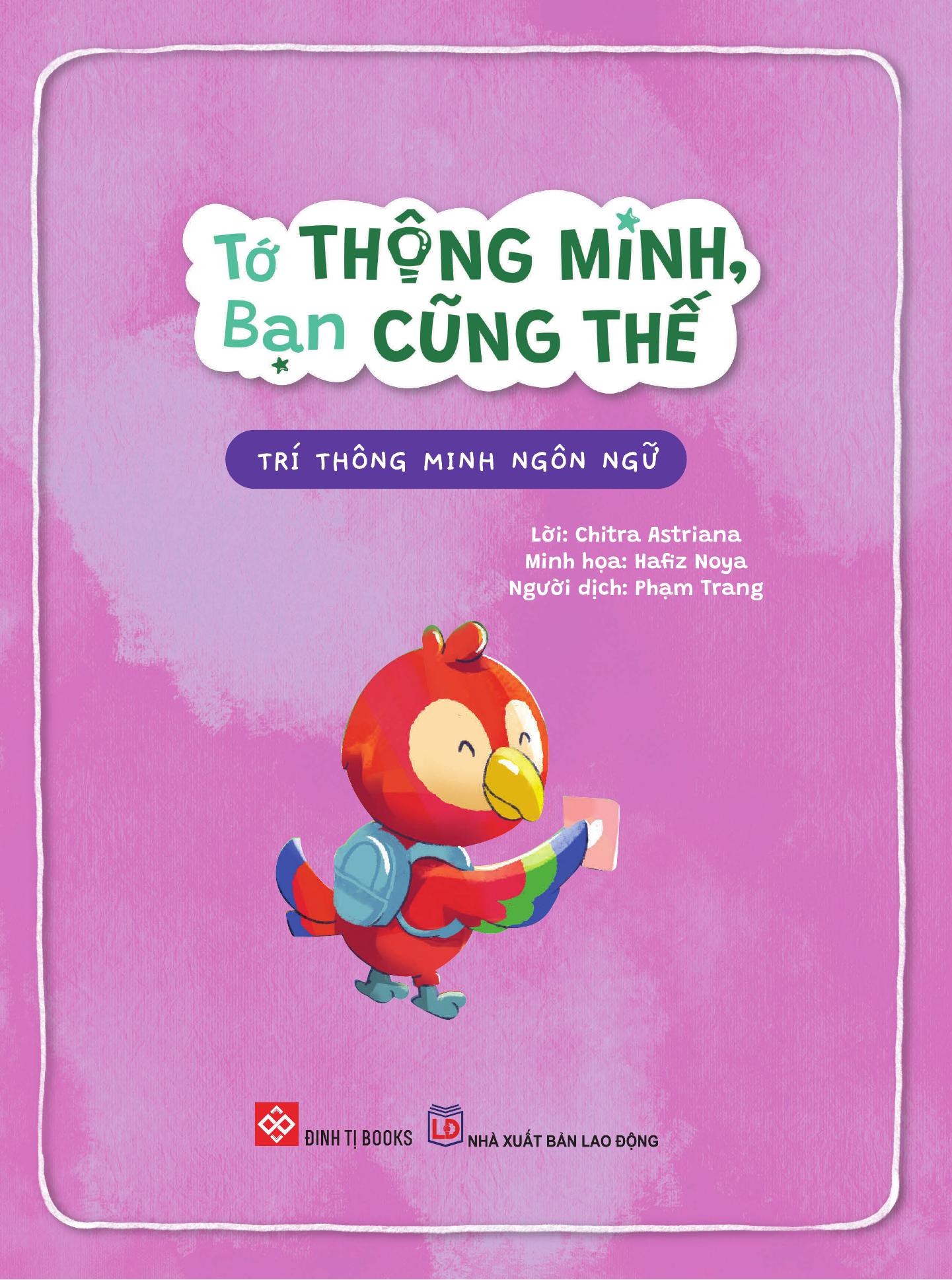 Tớ Thông Minh, Bạn Cũng Thế - Trí Thông Minh Ngôn Ngữ - Song Ngữ Việt-Anh - Ảnh 3