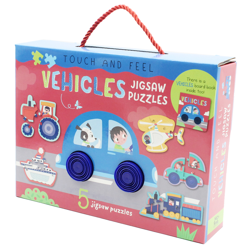 touch and feel jigsaw puzzles boxset - vehicles (5 jigsaw puzzles) - Ảnh 5