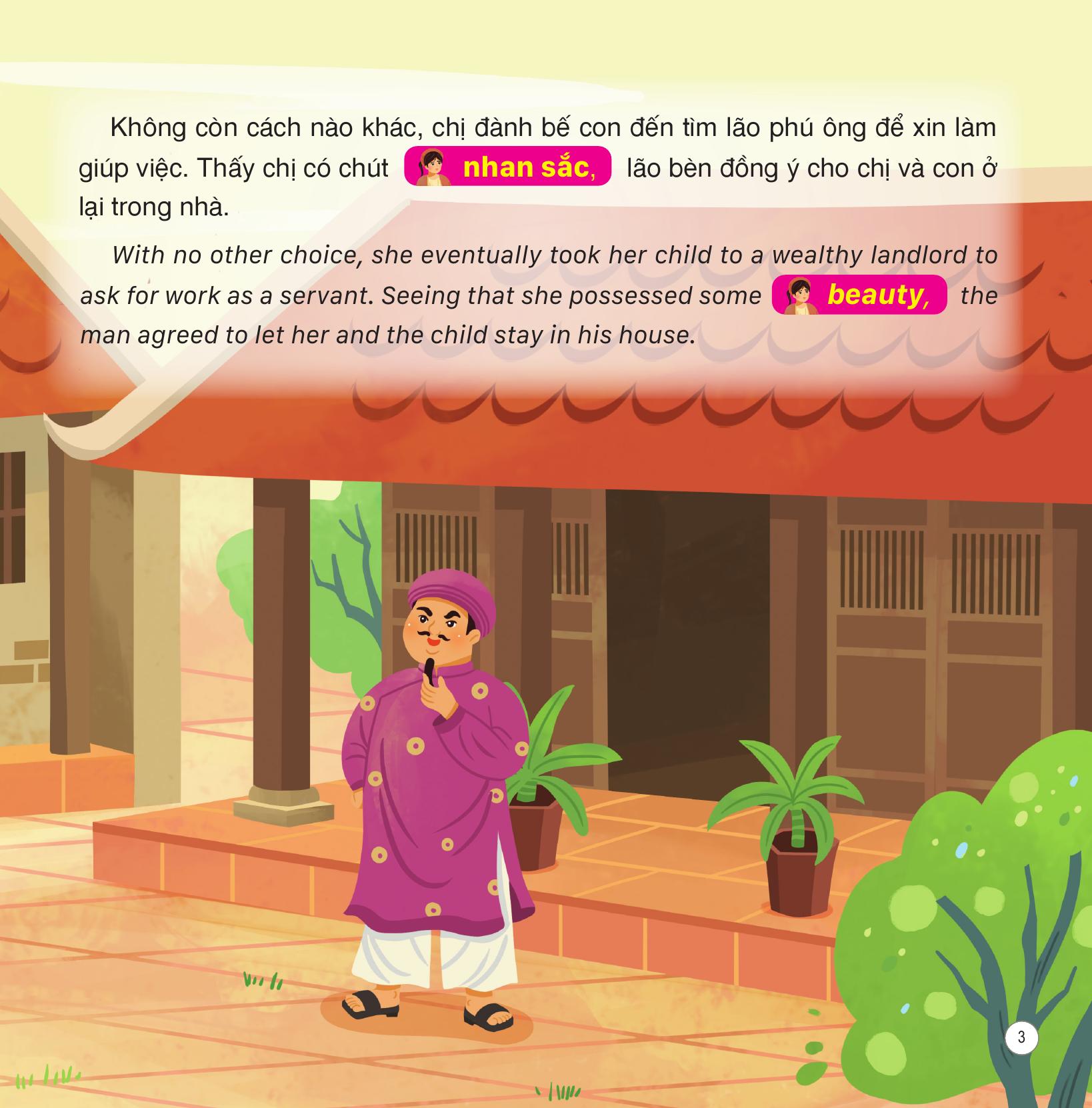 Truyện Cổ Tích Việt Nam - Sự Tích Bông Sen - Song Ngữ Việt-Anh - Ảnh 5