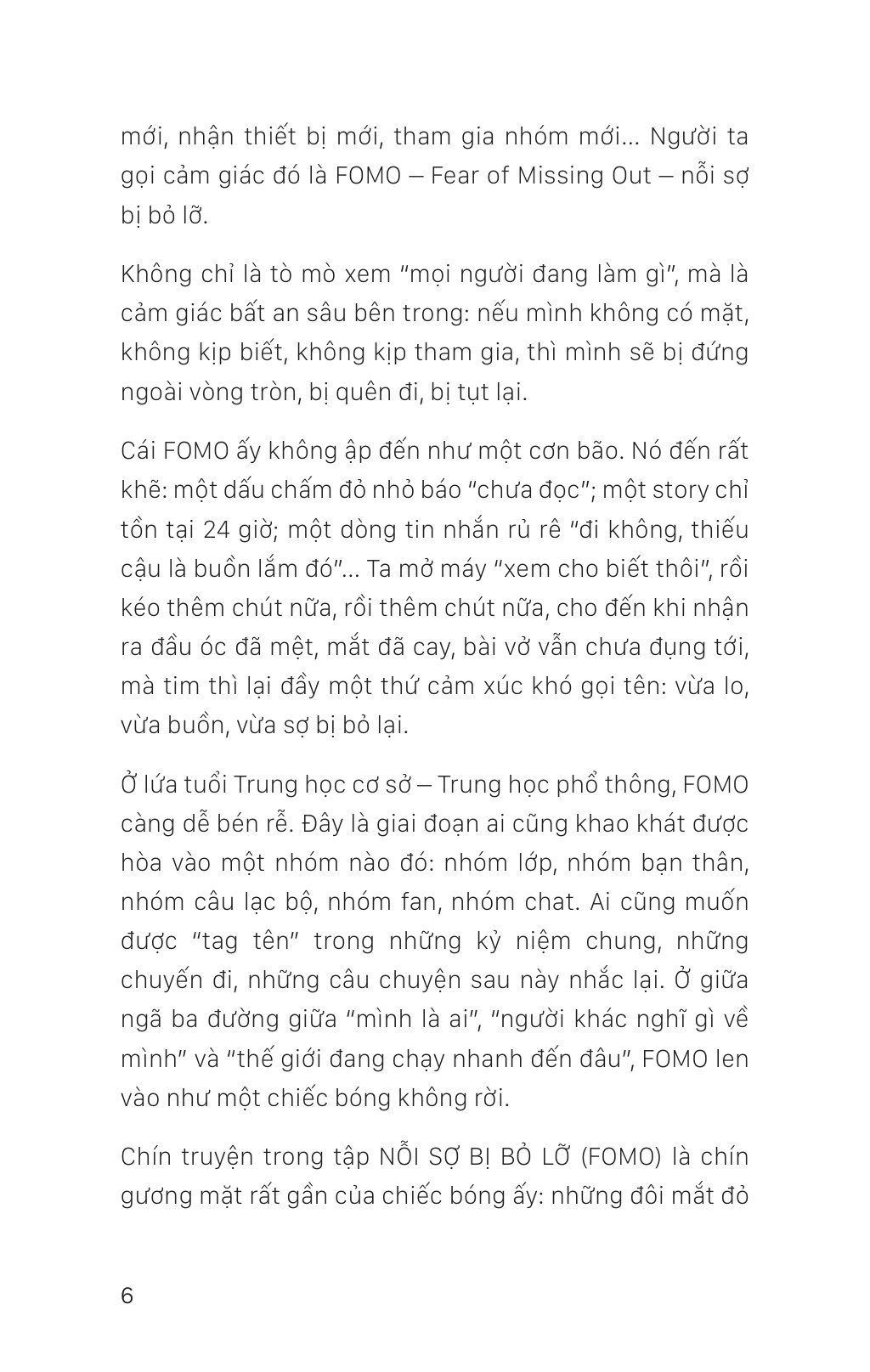 Truyện Tâm Lý Học Đường - FOMO - Nỗi Sợ Bị Bỏ Lỡ - Ảnh 5