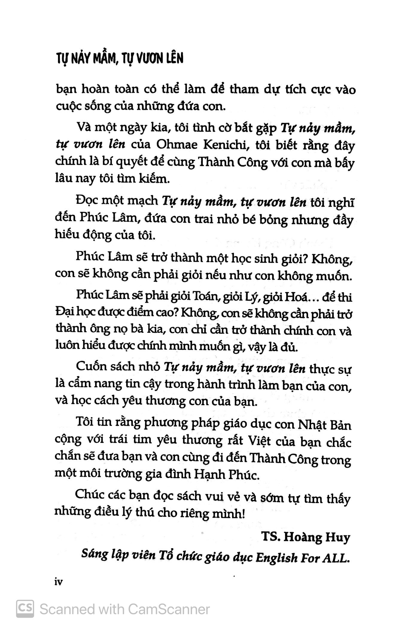Tự Nảy Mầm, Tự Vươn Lên - Phương Pháp Giáo Dục Con Của Gia Đình Ohmae - Ảnh 7