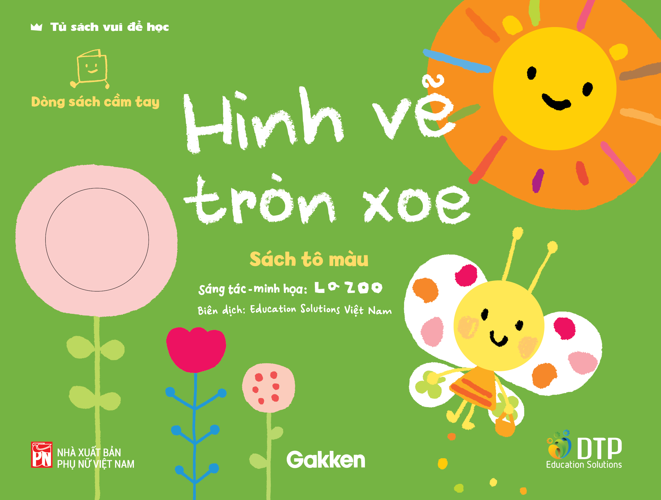 tủ sách vui để học - dòng sách cầm tay - sách tô màu - hình vẽ tròn xoe - Ảnh 2