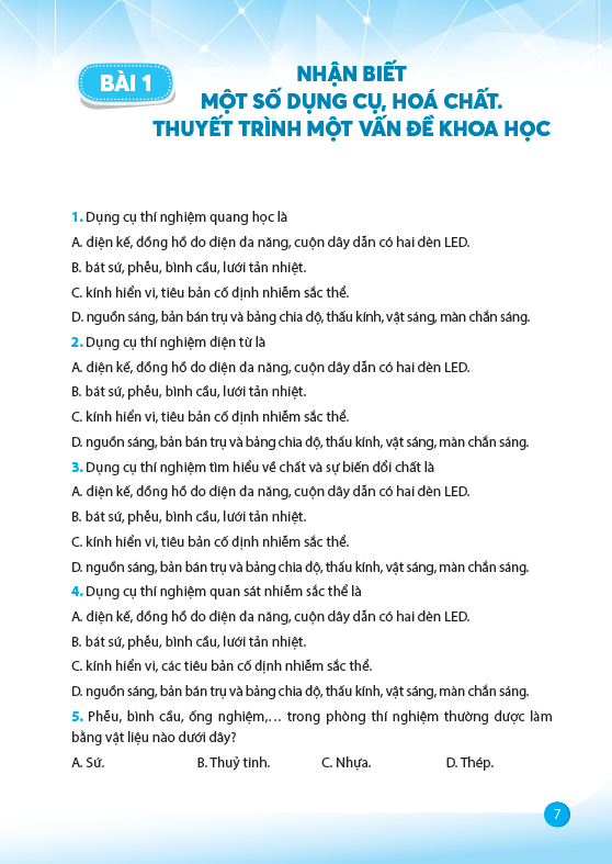 Vở Bài Tập Khoa Học Tự Nhiên 9 (Theo Bộ Sách Kết Nối Tri Thức Với Cuộc Sống) - Ảnh 4