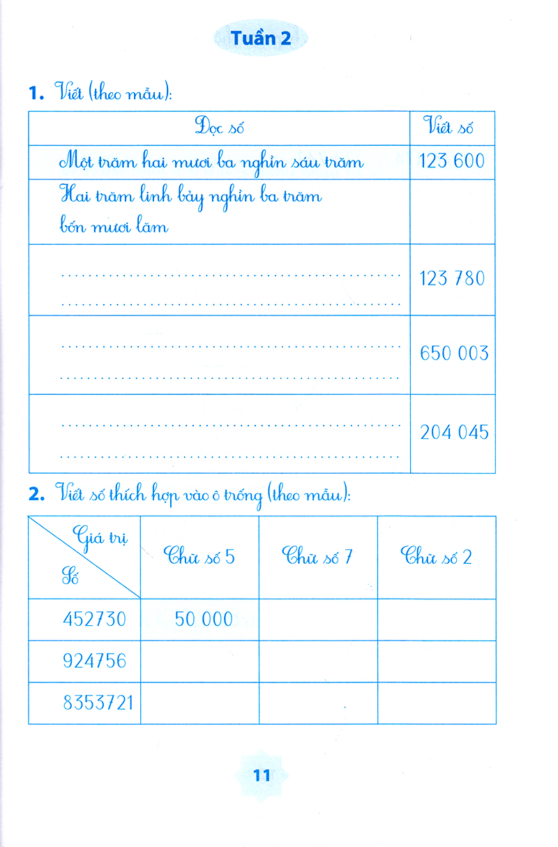 vở bài tập môn toán học kì 1 (lớp 4) - Ảnh 8