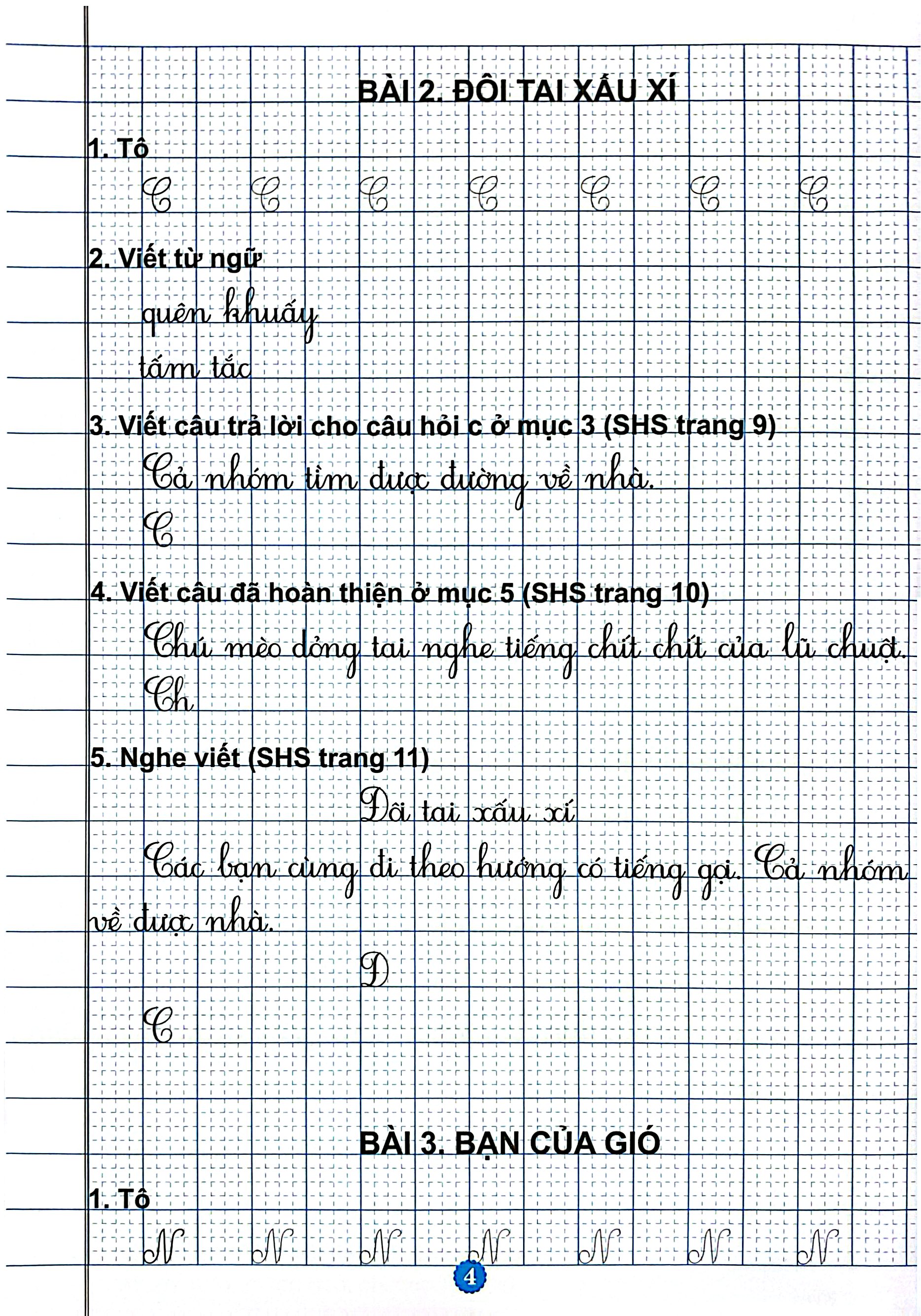 Vở Luyện Viết Lớp 1 - Tập 2 - Ảnh 4